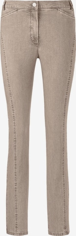 Goldner Skinny Jeans 'Anna' in Beige: voorkant