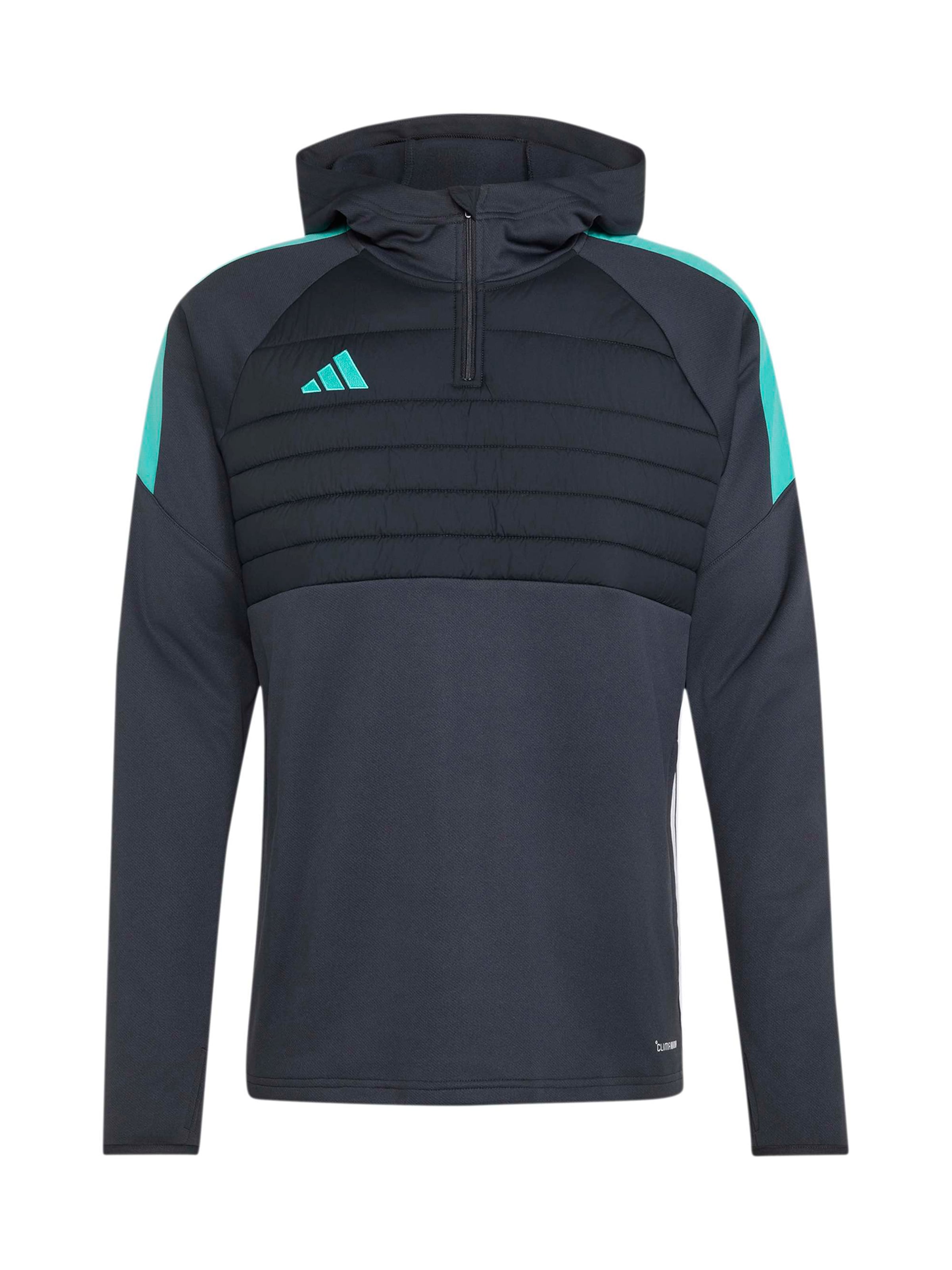 Sweat de sport 'TIRO' ADIDAS PERFORMANCE en gris : devant