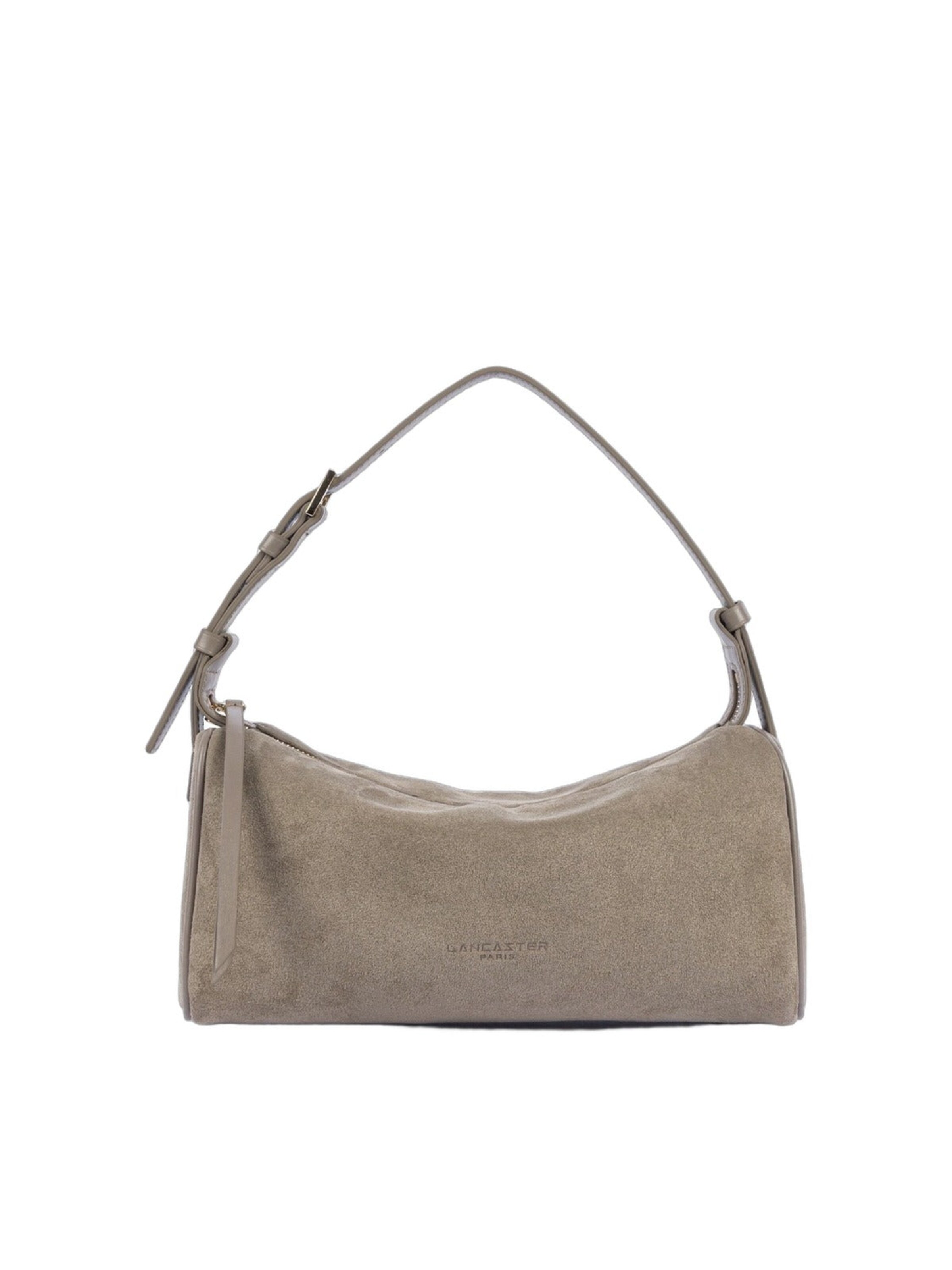 LANCASTER Paris Kabelka 'Lancaster Sac rectangle Zippé M Suède Galet', veľkosť One Size - sivá, Produkt