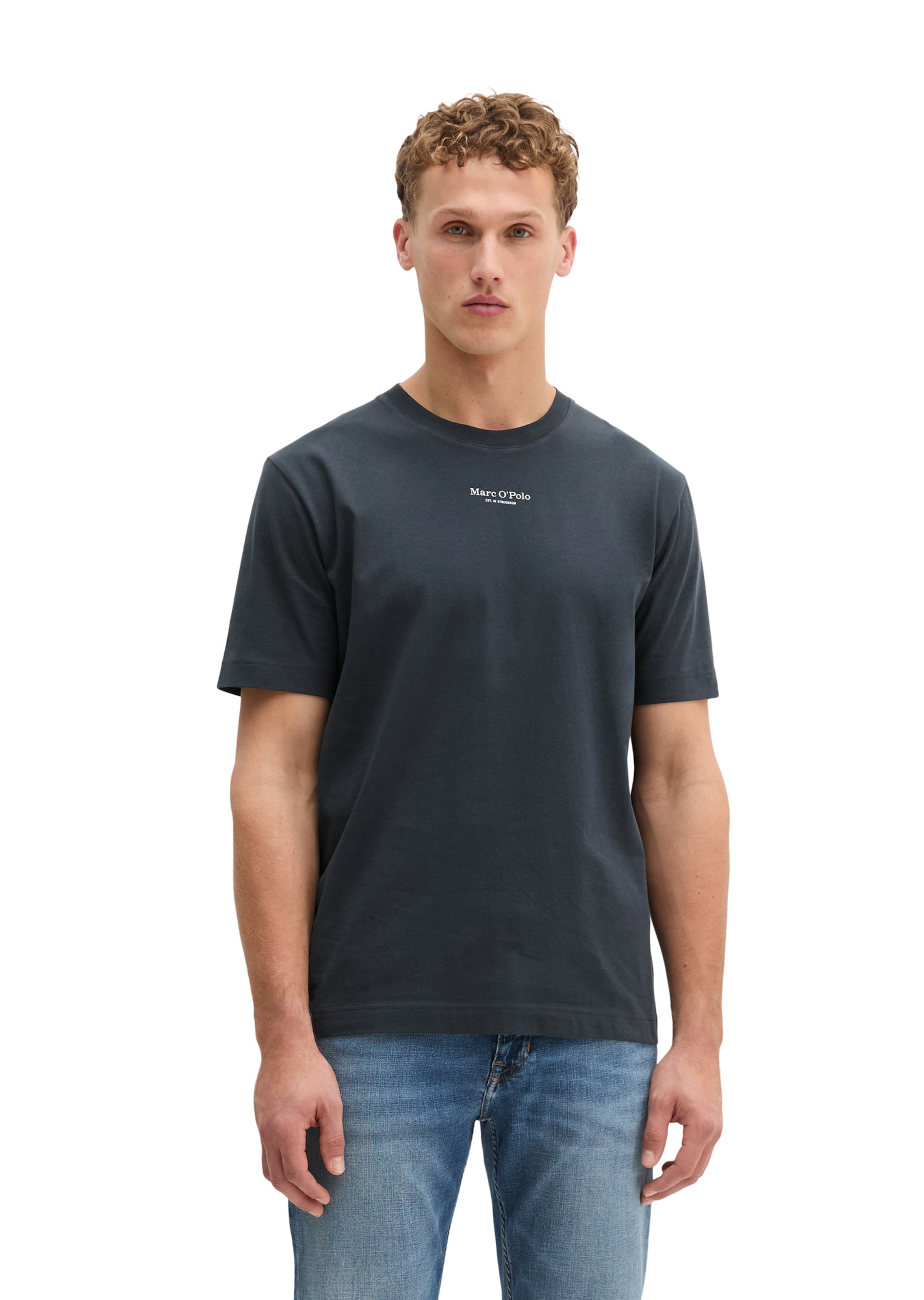 Tricou de la Marc O'Polo pe albastru: față