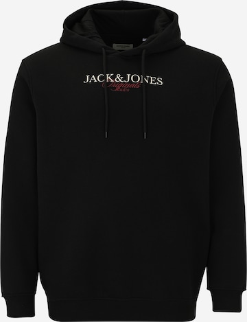 JACK & JONES Collegepaita 'JJJORBILLYBURG' värissä musta: etupuoli