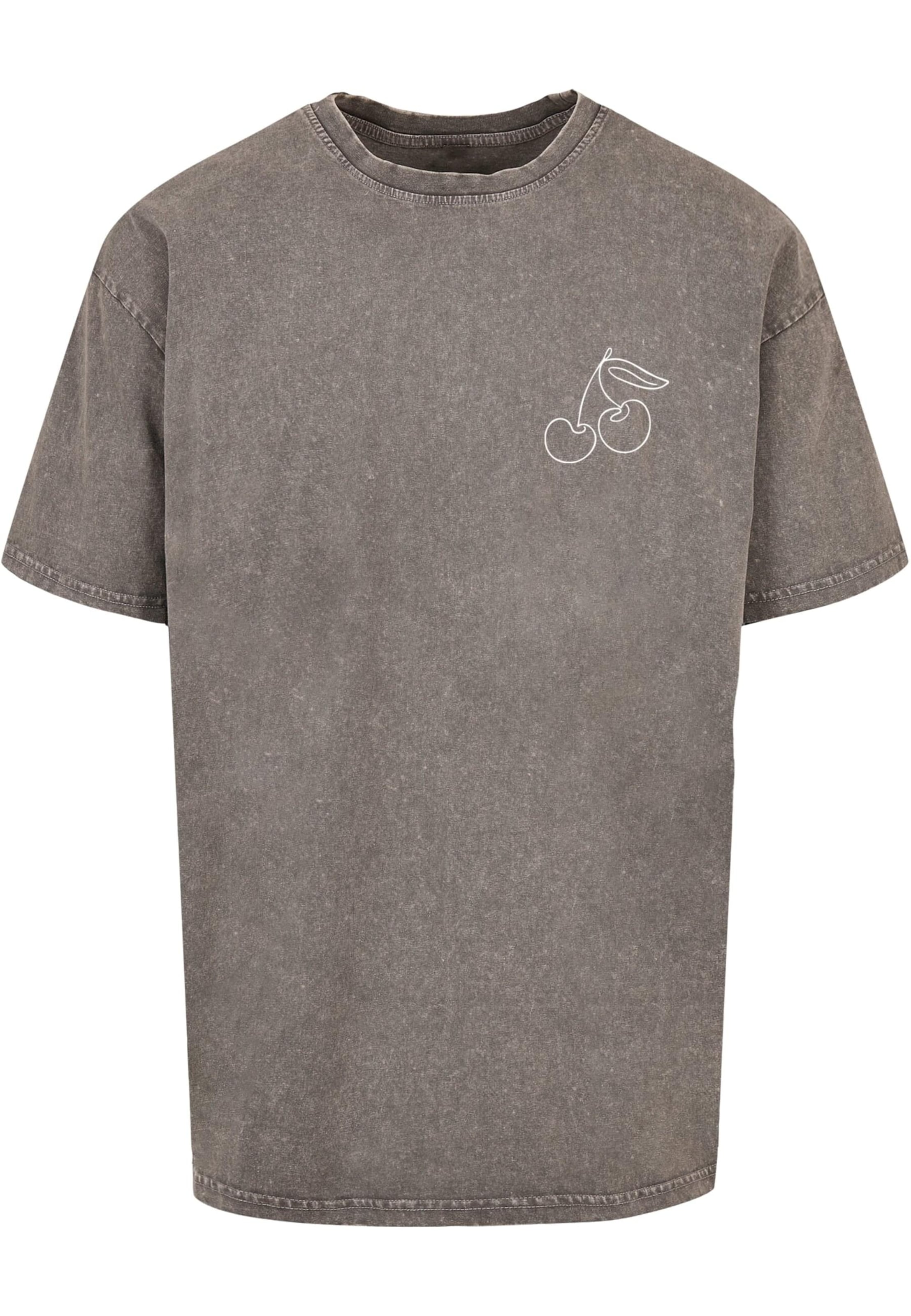 Merchcode Футболка 'Cherry' в Серый: спереди