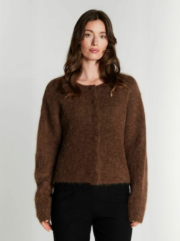 RUE de FEMME - Pullover ' Petra ' em castanho: frente