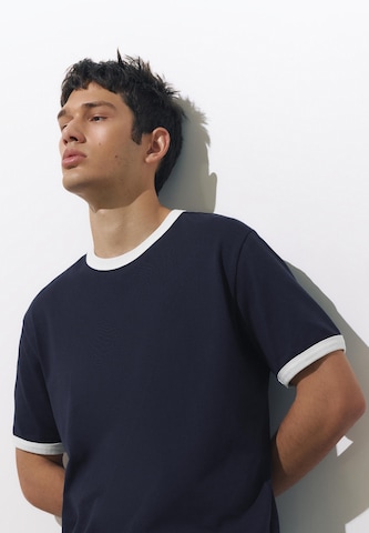 Pull&Bear Тениска в синьо