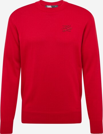 Pullover di Karl Lagerfeld in rosso: frontale