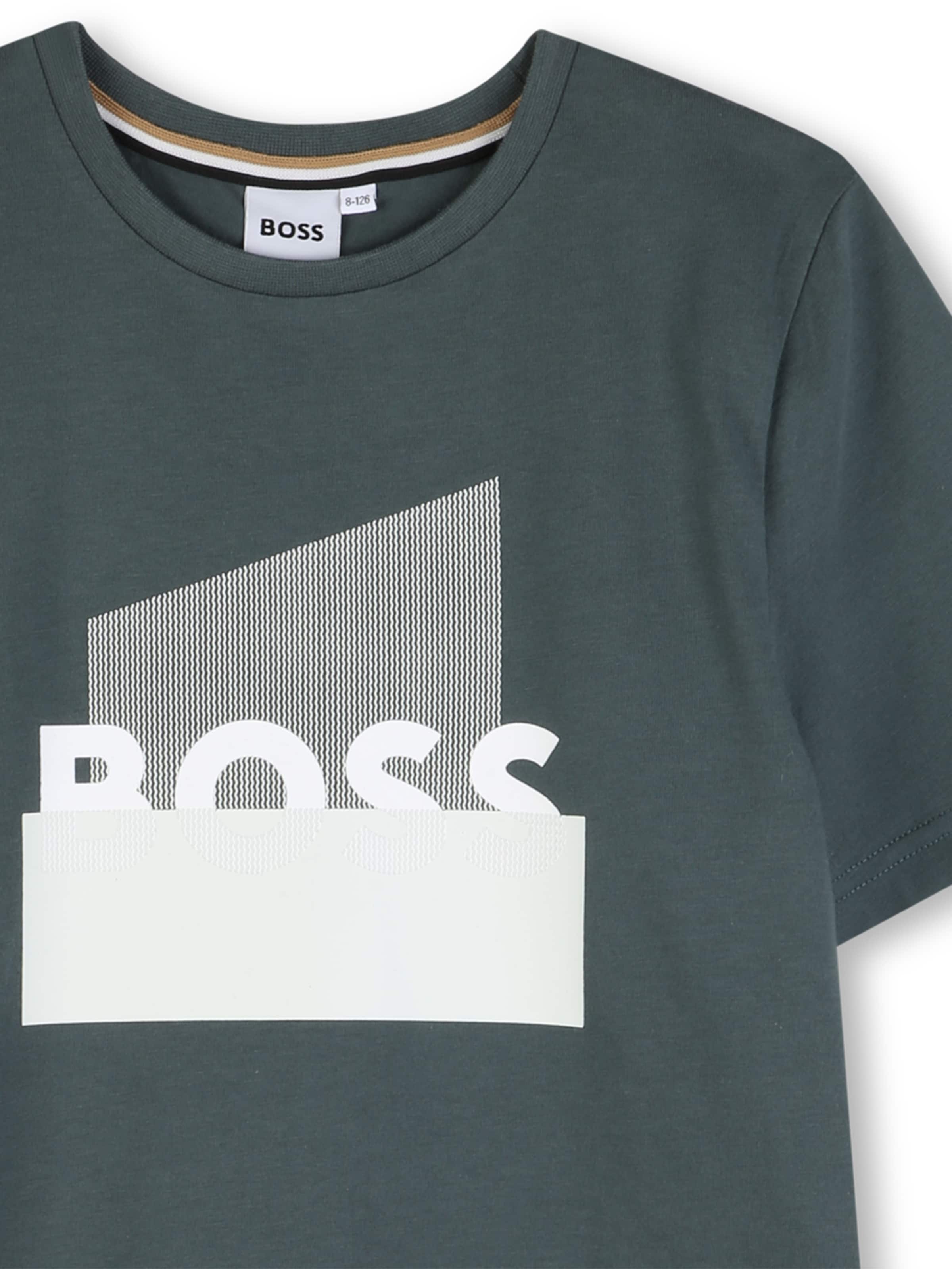 BOSS Majica | zelena barva