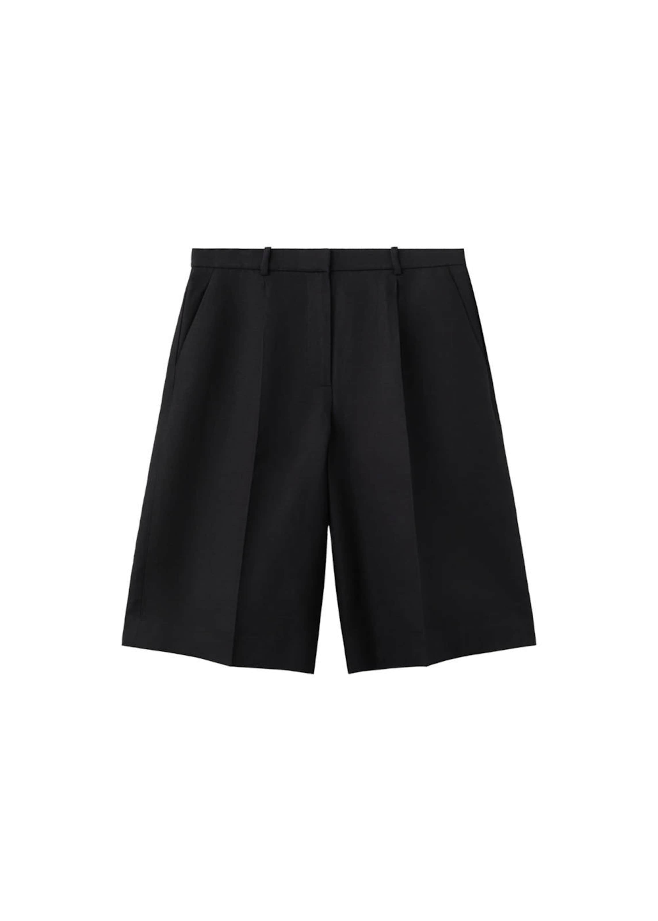 MANGO Hose 'Sansa' in Schwarz: Vorderseite