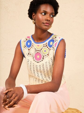 love & roses Gebreide top in Beige