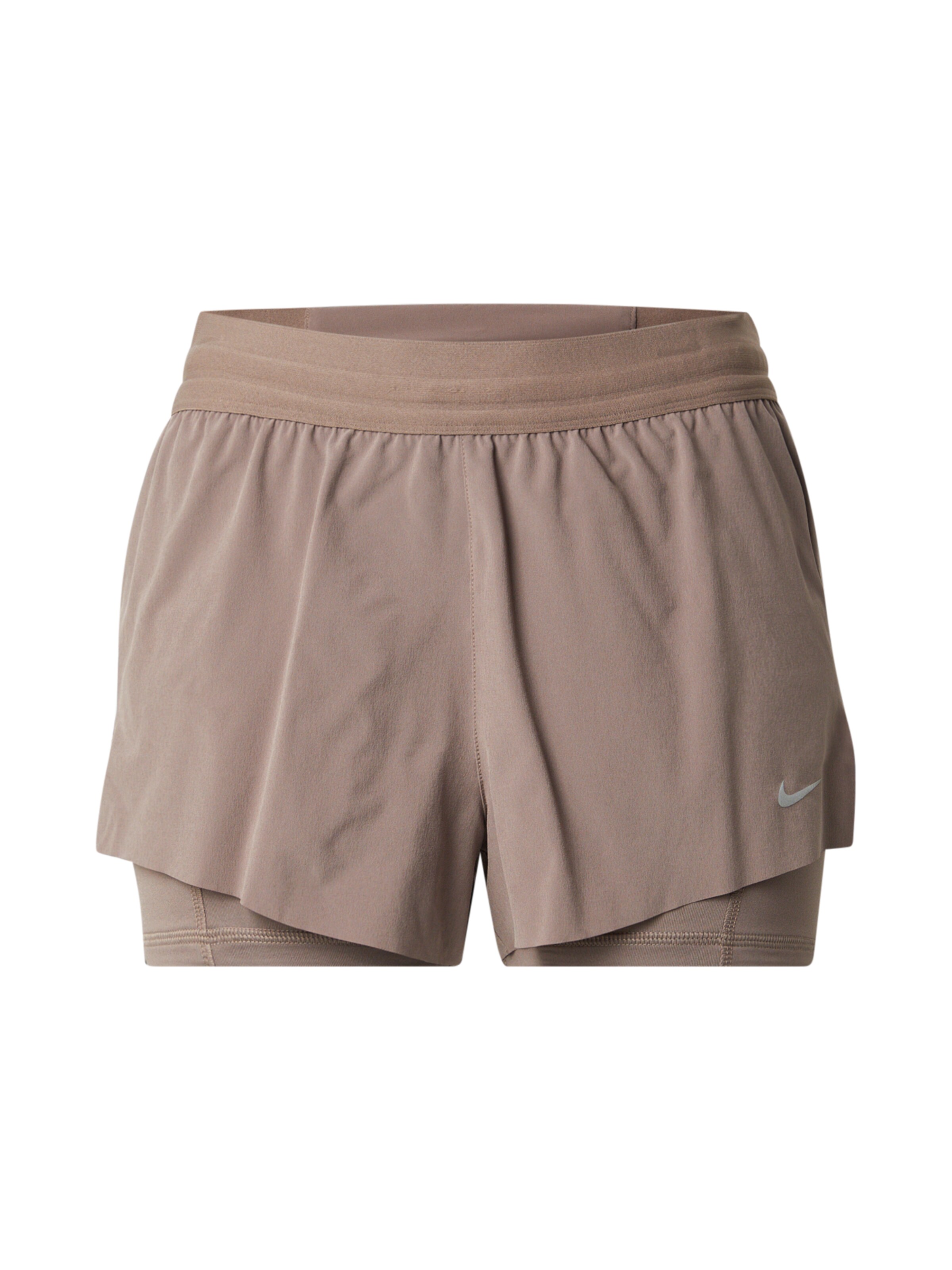 NIKE Avar lõige Spordipüksid, värv pruun: eest vaates