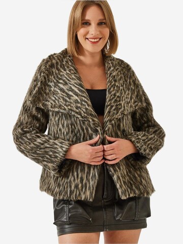 Bianco Lucci Between-seasons coat in Beige