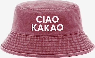 Neverless Hat 'Ciao Kakao' in Red: front