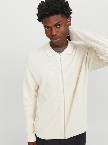 JACK & JONES Cardigan 'SPRING' i beige