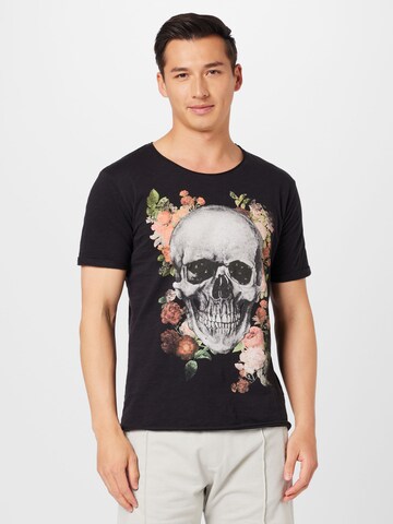 Key Largo Shirt 'TERMINAL' in Black: front