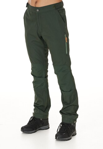 Whistler Regular Outdoor Pants 'Downey' in Green: front