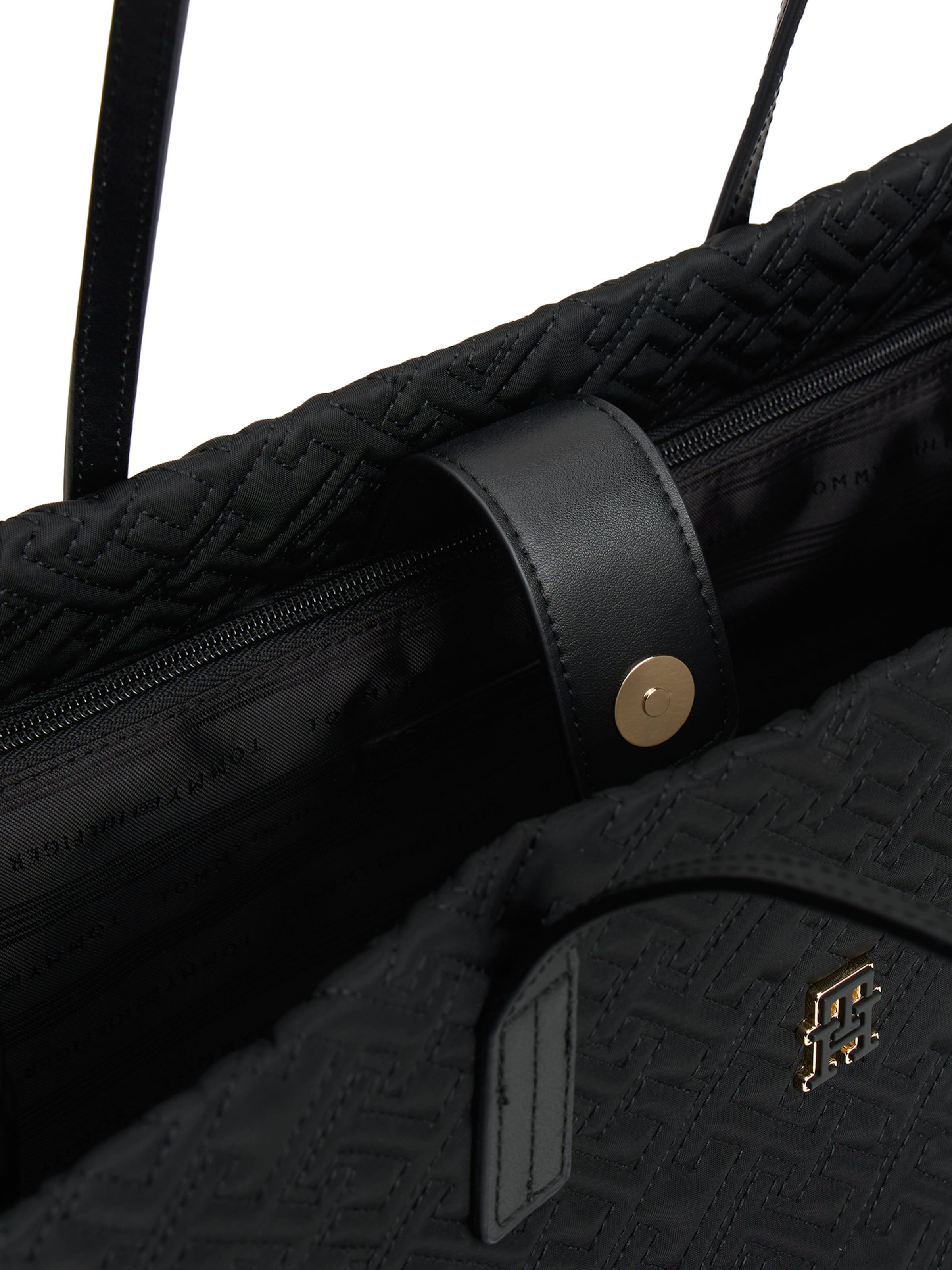 TOMMY HILFIGER Nakupovalna torba | črna barva