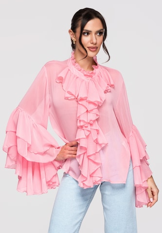 Ombre Blouse 'OW-SH-E0008' in Pink: front