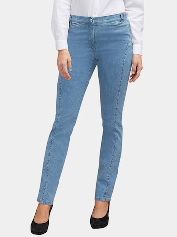 Goldner Slimfit Jeans 'Anna' in Blau: predná strana