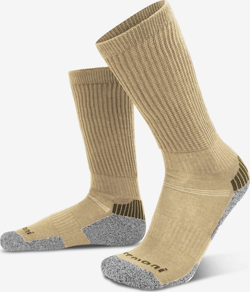 Chaussettes de sport normani en beige : devant