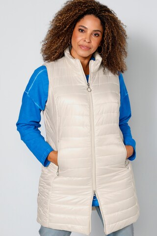 MIAMODA Vest in White: front