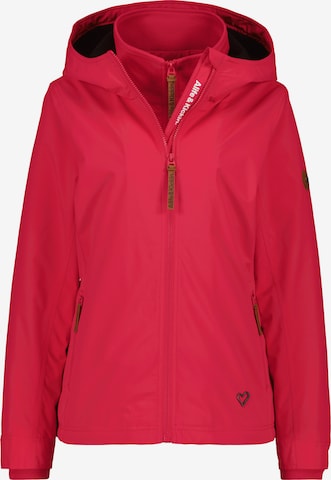 Alife and Kickin Between-Season Jacket 'Gina' in Red: front