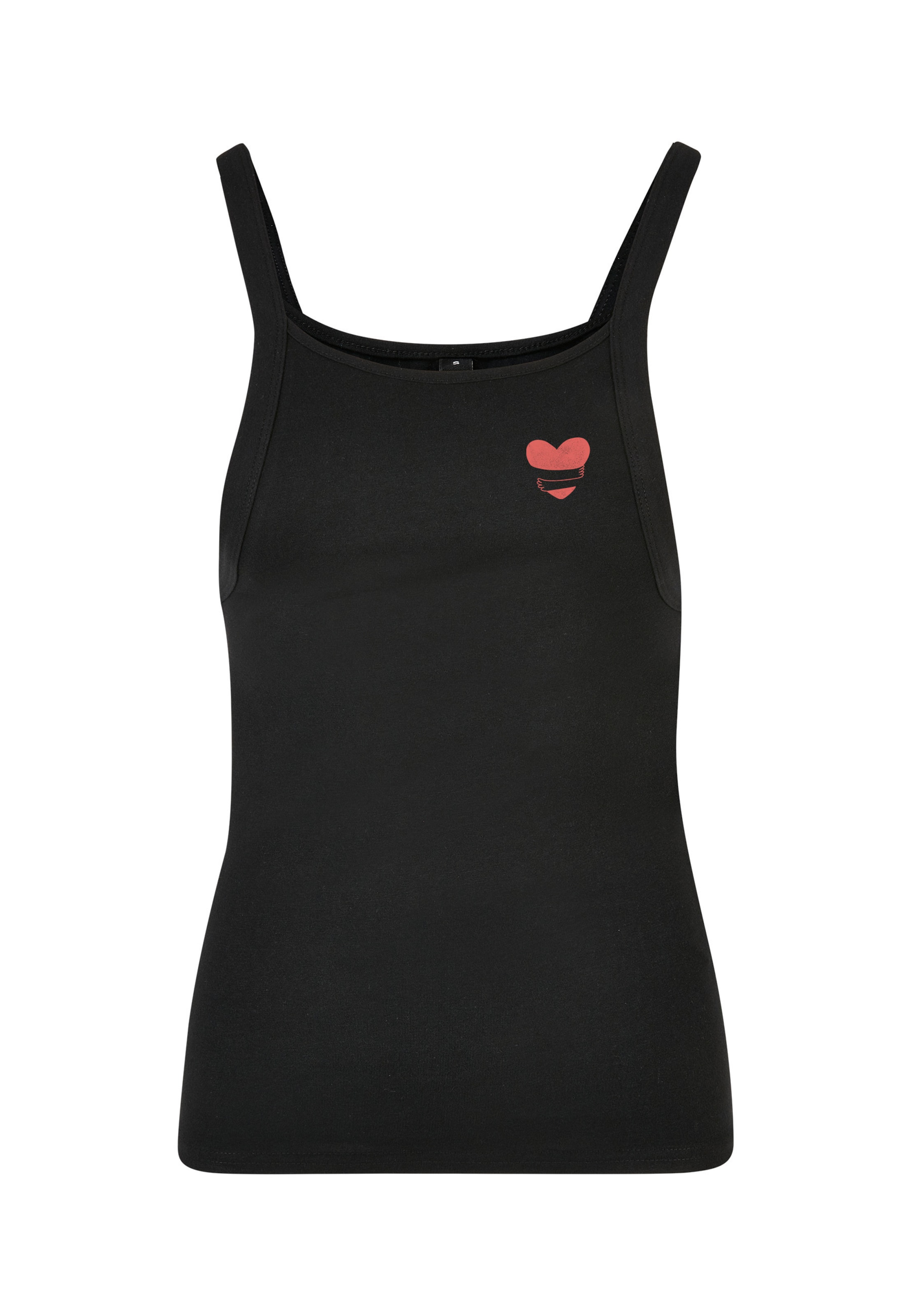 Urban Classics Top in Schwarz: Vorderseite