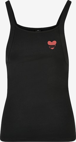Urban Classics Top in Schwarz: Vorderseite
