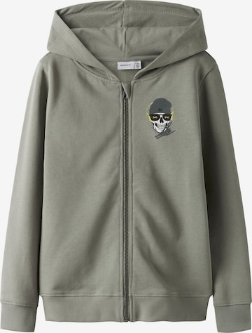 NAME IT Sweatvest in Grijs: voorkant