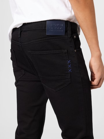 SCOTCH & SODA - Slimfit Calças de ganga 'Skim' em preto