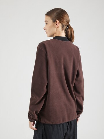 Hummel Athletic fleece jacket in Brown