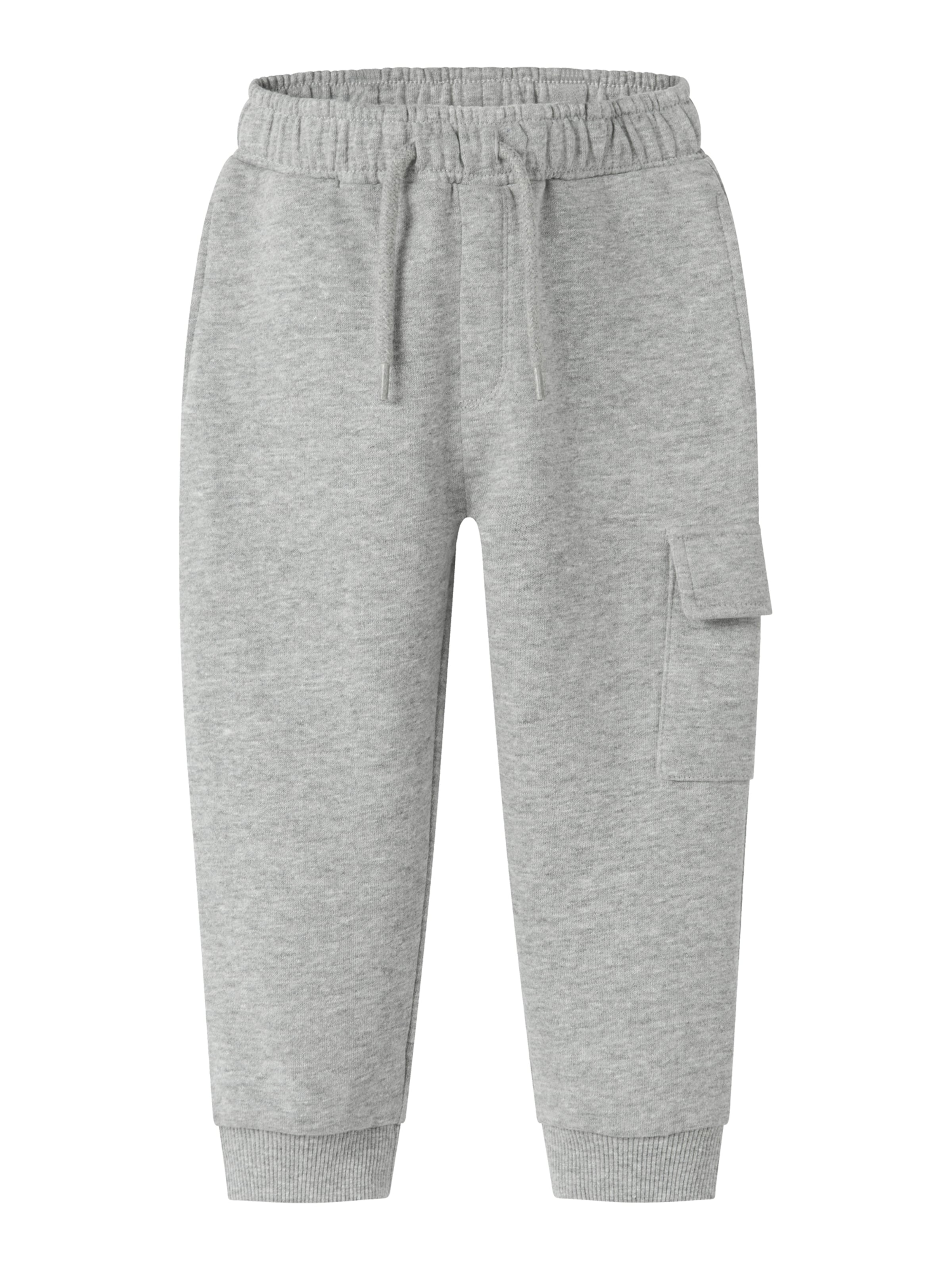 NAME IT Zwężany krój Spodnie 'NMMNEIL' w kolorze szary: przód