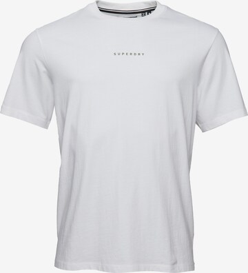 T-Shirt Superdry en blanc : devant