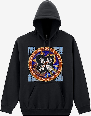 Sweat-shirt 'Rock And Roll Over' Kiss en noir : devant
