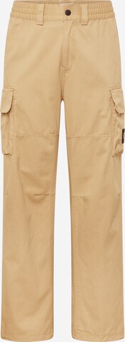 Loosefit Pantaloni cu buzunare de la Calvin Klein Jeans pe bej: față