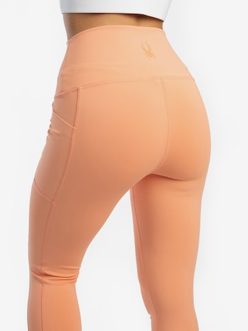 Spyder Skinny Sportbroek in Oranje