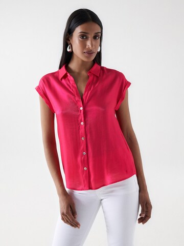 Salsa Jeans Blouse in Roze: voorkant