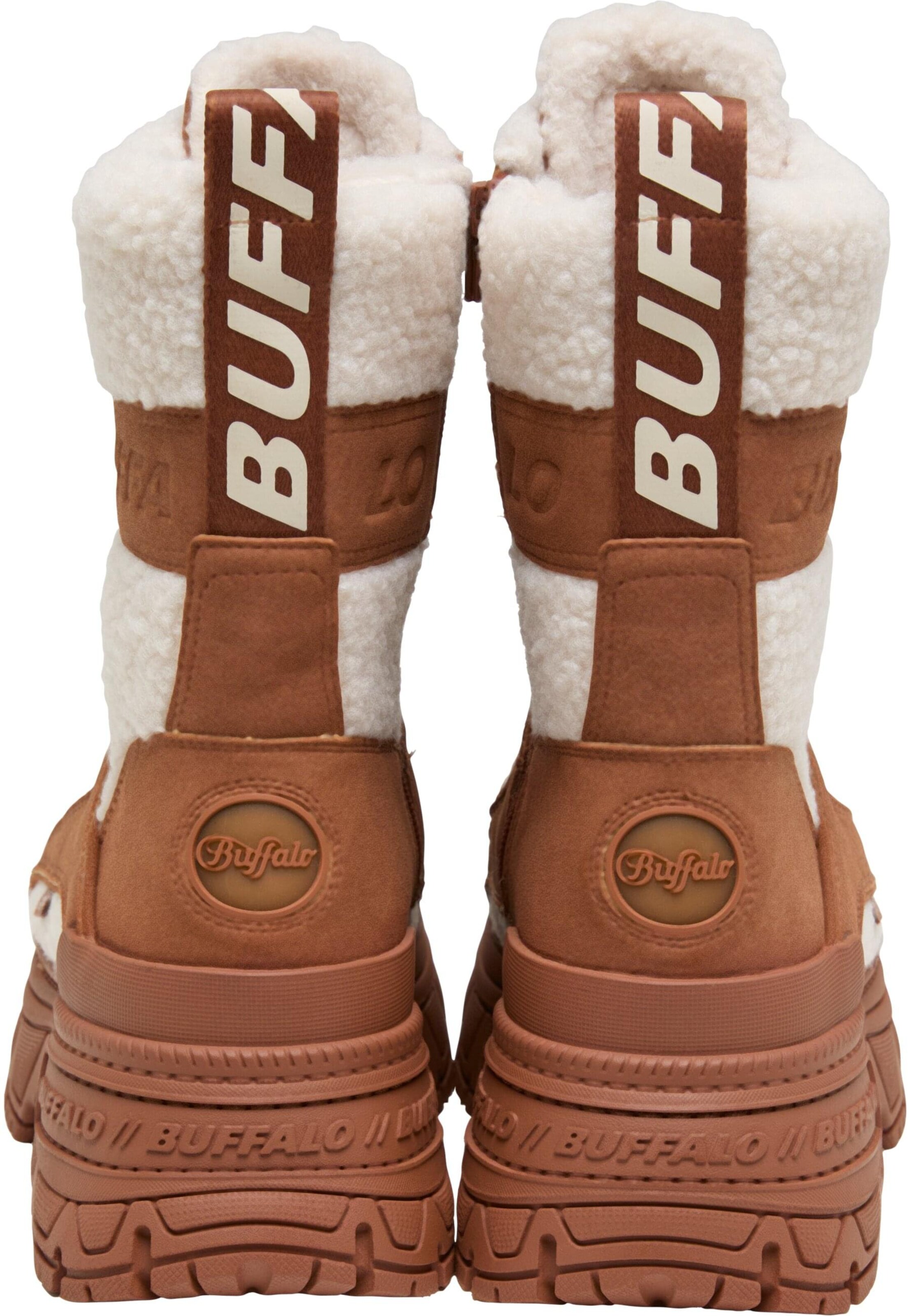 BUFFALO - Botines con cordones 'Fusion' en marrón