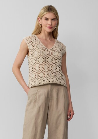 s.Oliver BLACK LABEL Knitted Top in Beige: front