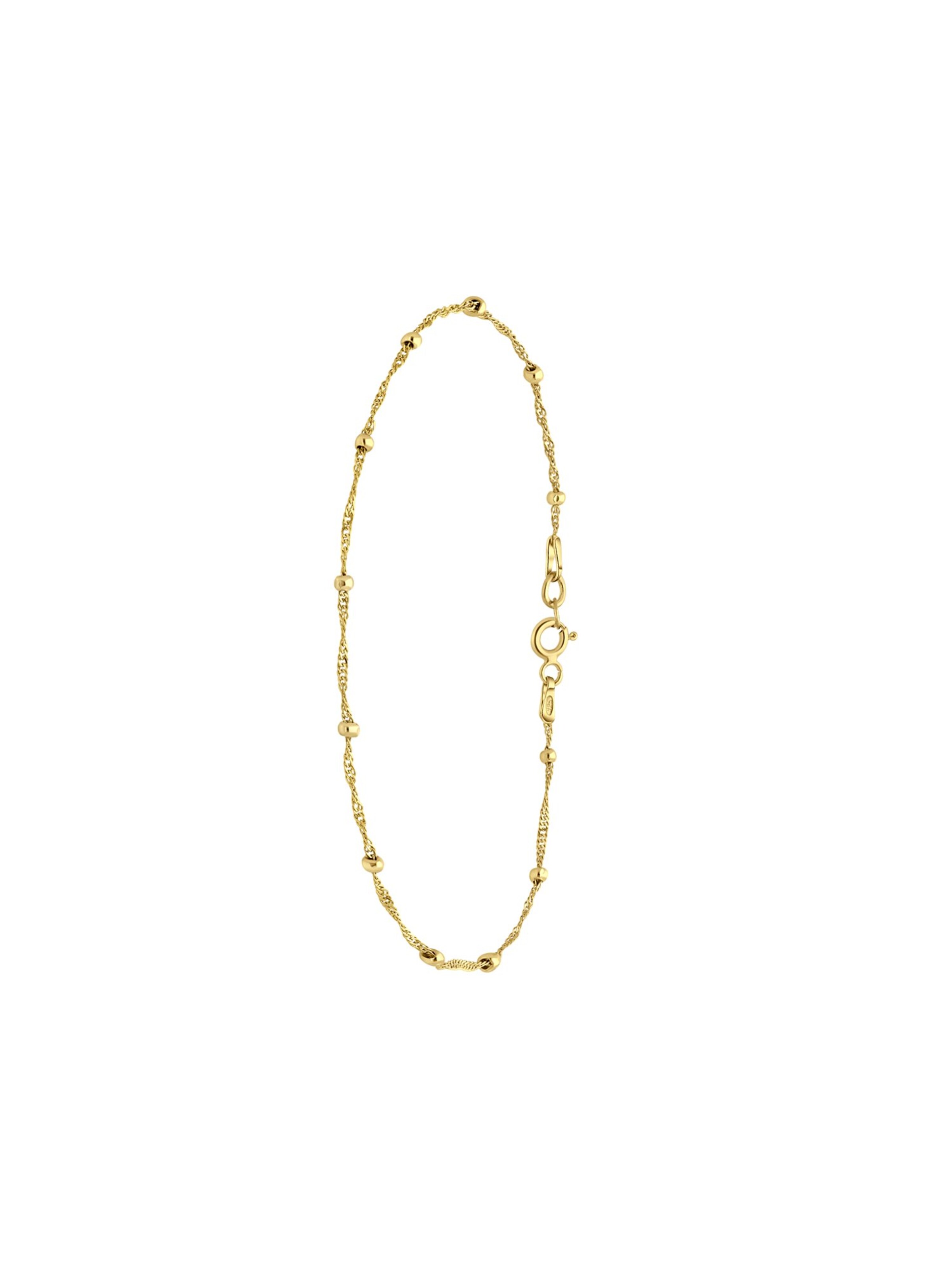 Lucardi Foot Jewelry in Gold: front