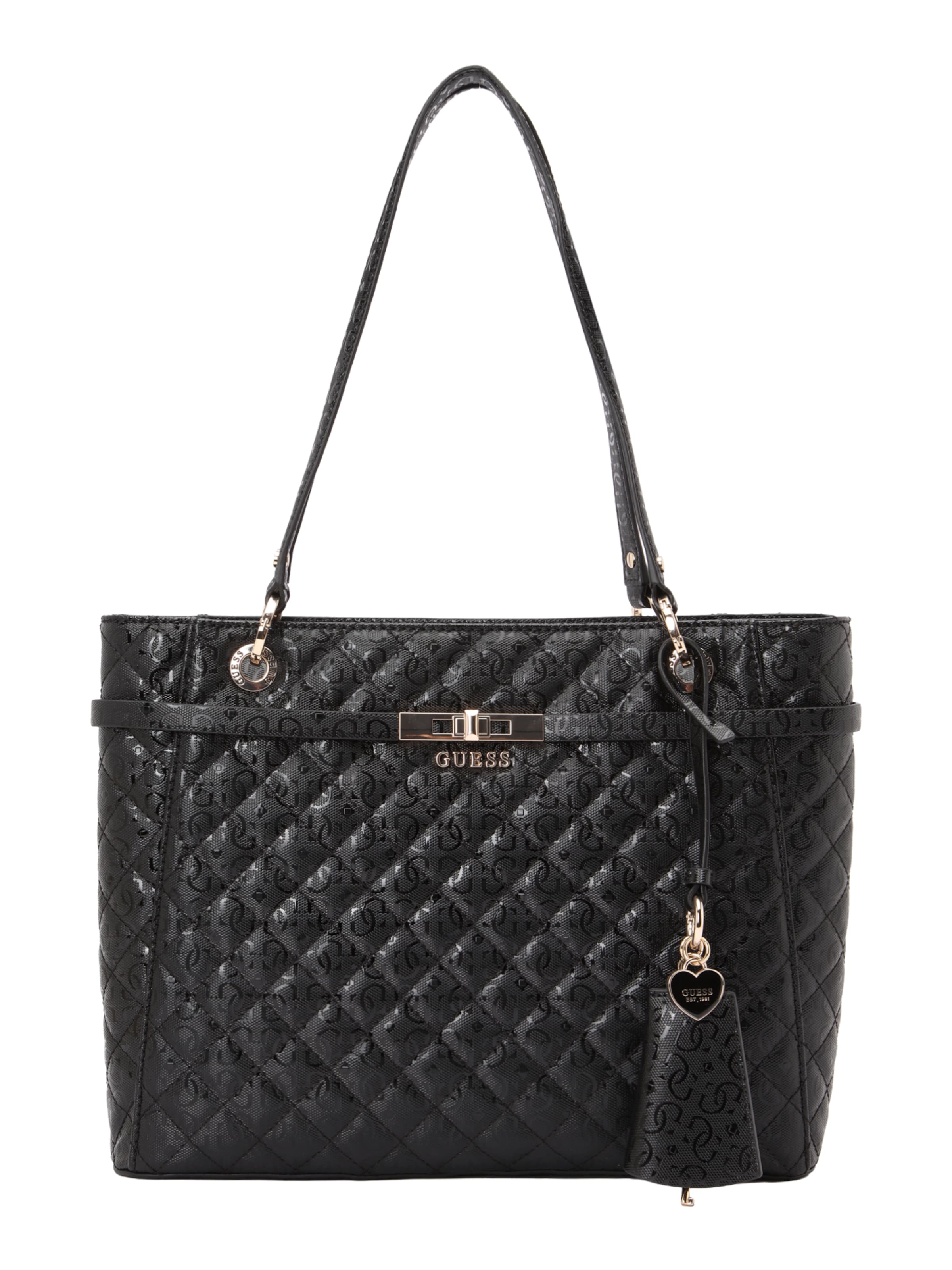 GUESS Torba za čez ramo 'Idra Noel' | črna barva: sprednja stran