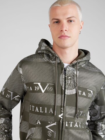 19V69 ITALIA Sweatvest 'DAVID' in Groen