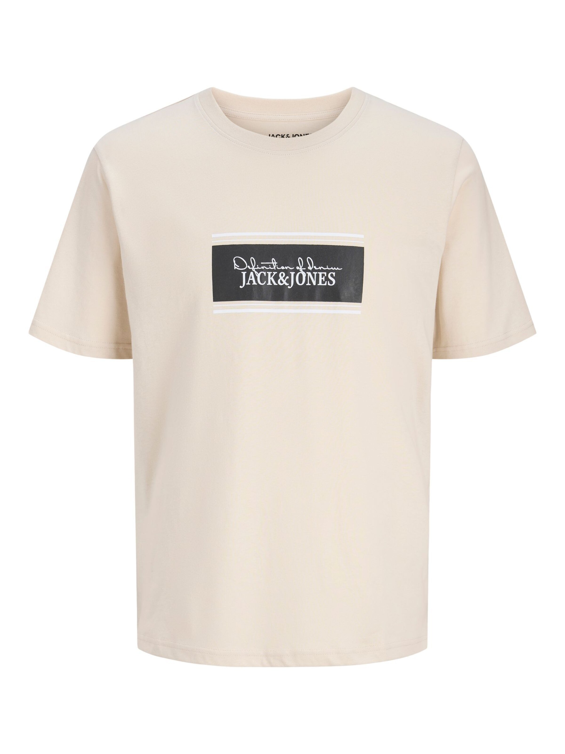 JACK & JONES Shirt in Beige: voorkant
