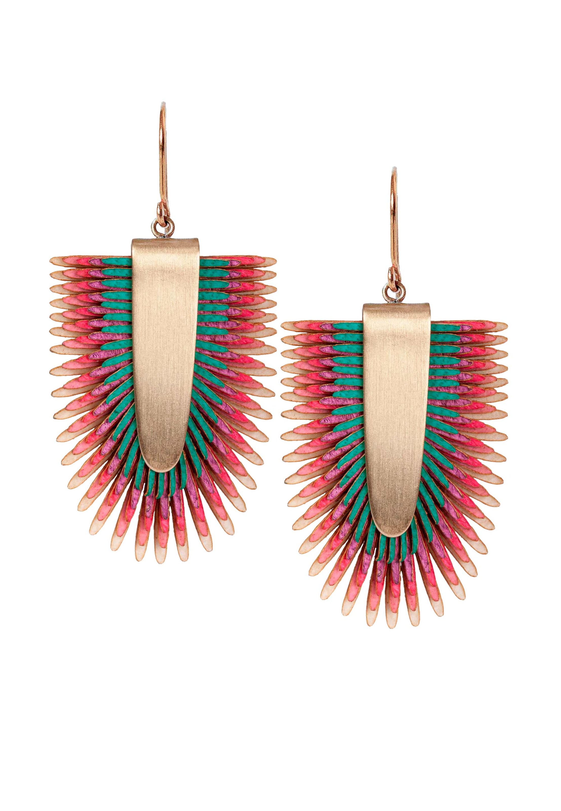 Gretchen Earrings 'Pam Pem' in Gold: front