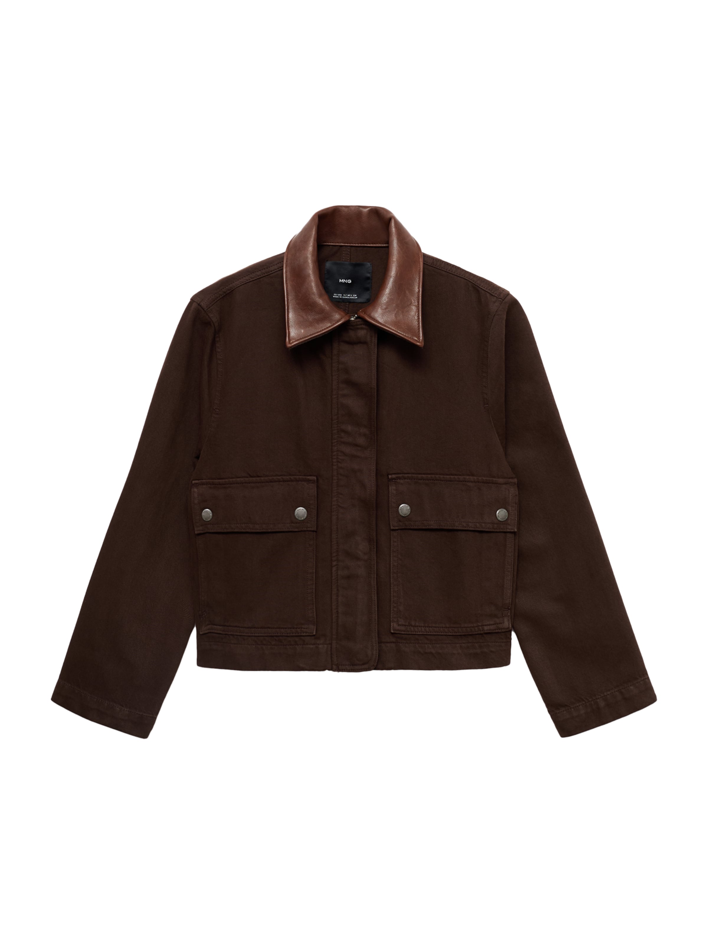 MANGO Kurtka przejściowa 'AMELIA' w kolorze brązowy: przód