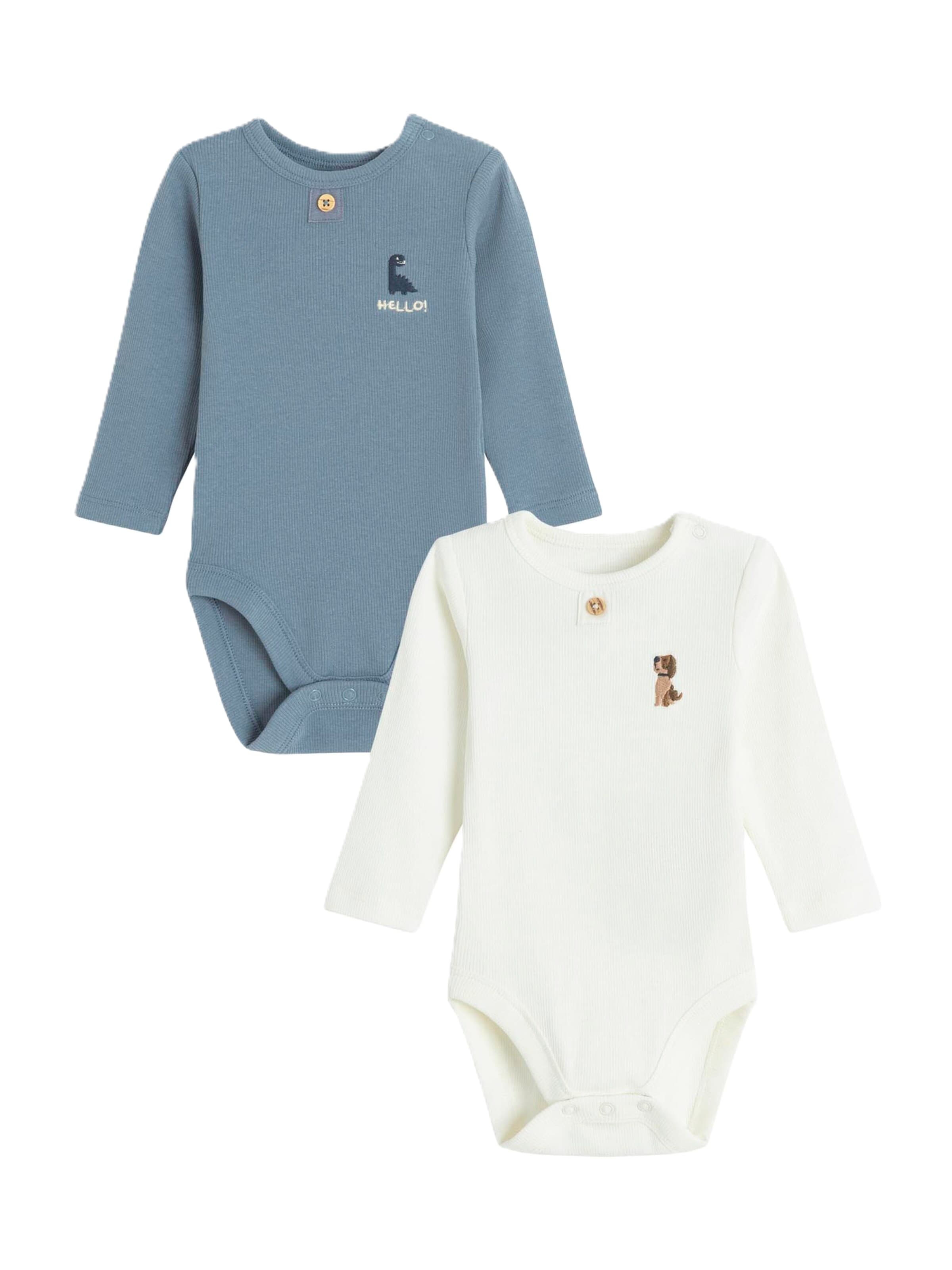 Cool Club Romper/bodysuit in Blue: front