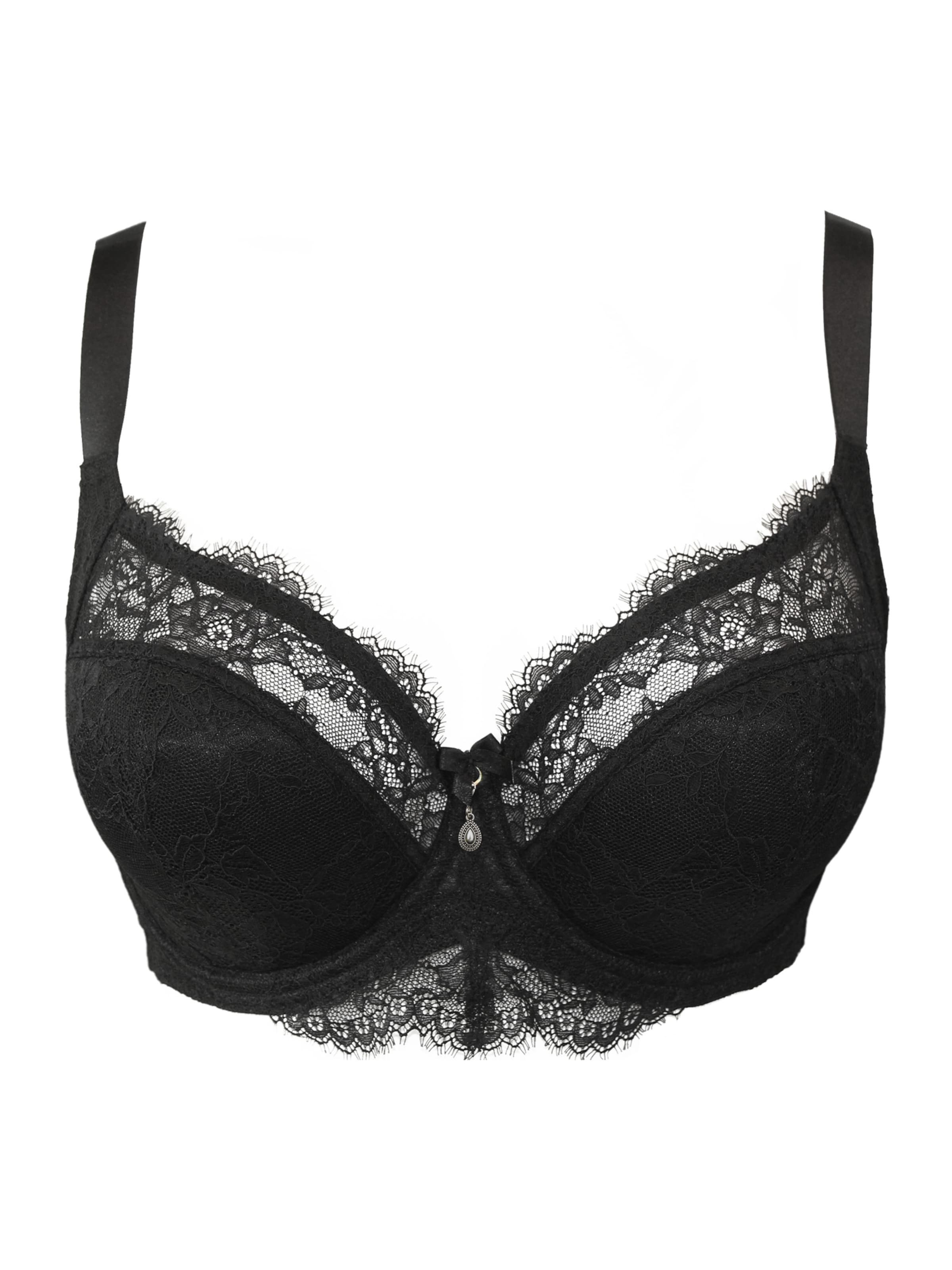 Invisible Soutien-gorge 'Emilia' SugarShape en noir : devant