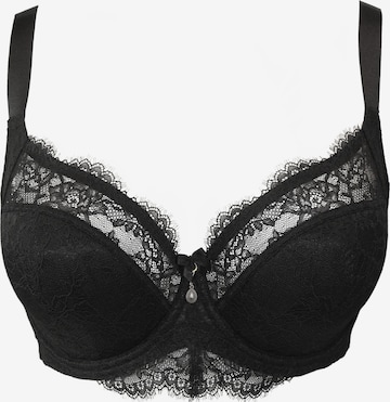 SugarShape T-shirt Bra 'Emilia' in Black: front