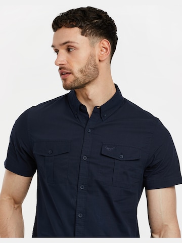 Threadbare Regular fit Button Up Shirt 'Furore' in Blue