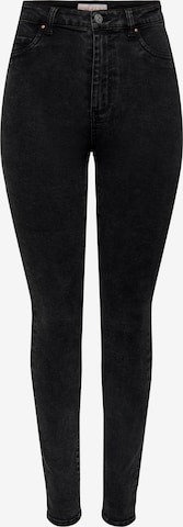 Skinny Jeans 'Rose' de la ONLY pe negru: față