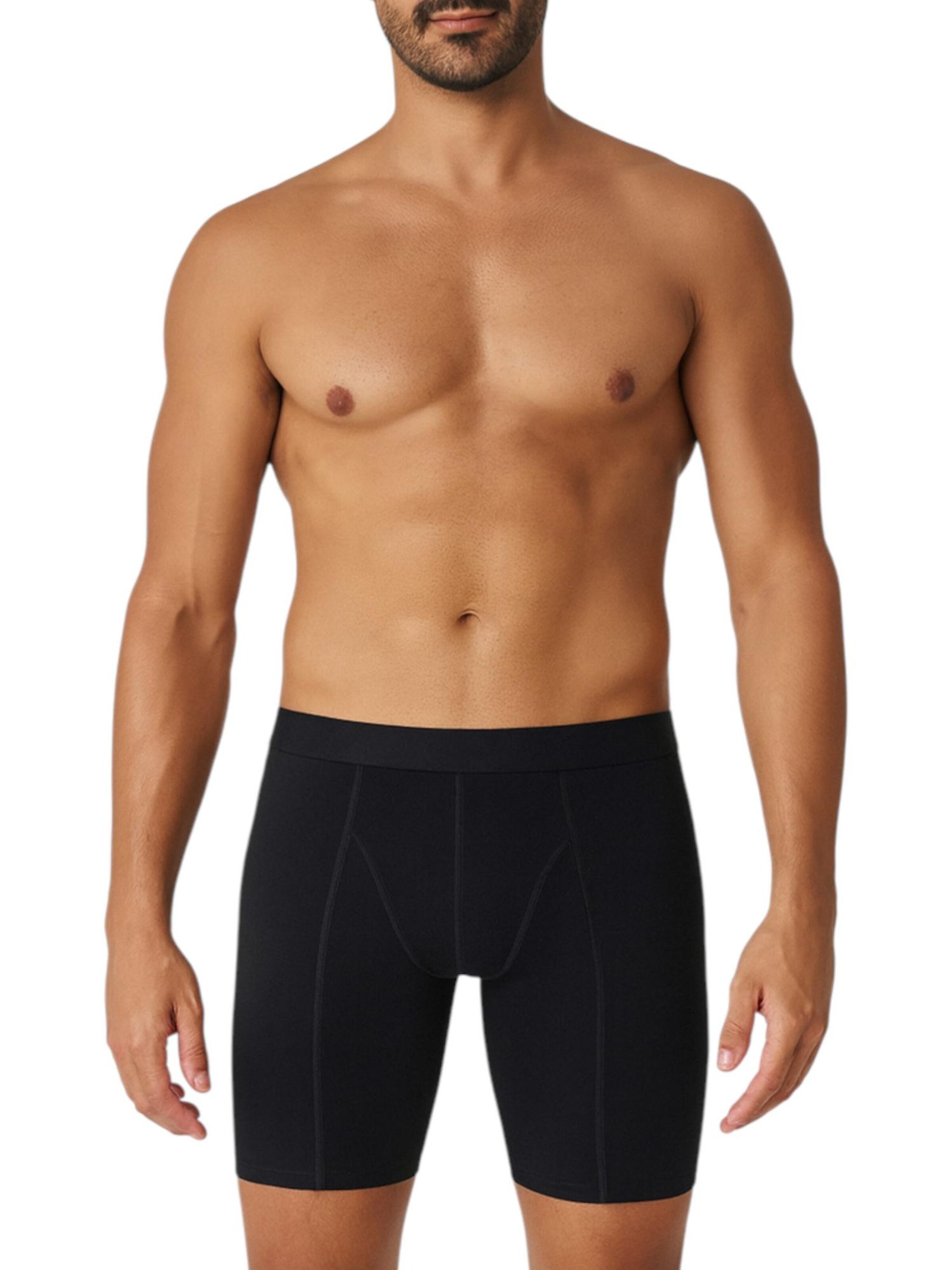 fashionshowcase - Calzoncillo boxer 'FlexLong' en negro