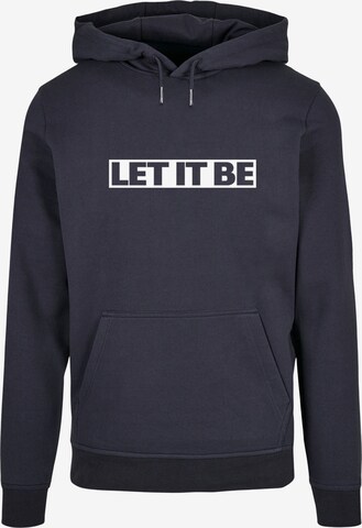 Merchcode Sweatshirt 'Beatles -  Let it be' in Blauw: voorkant